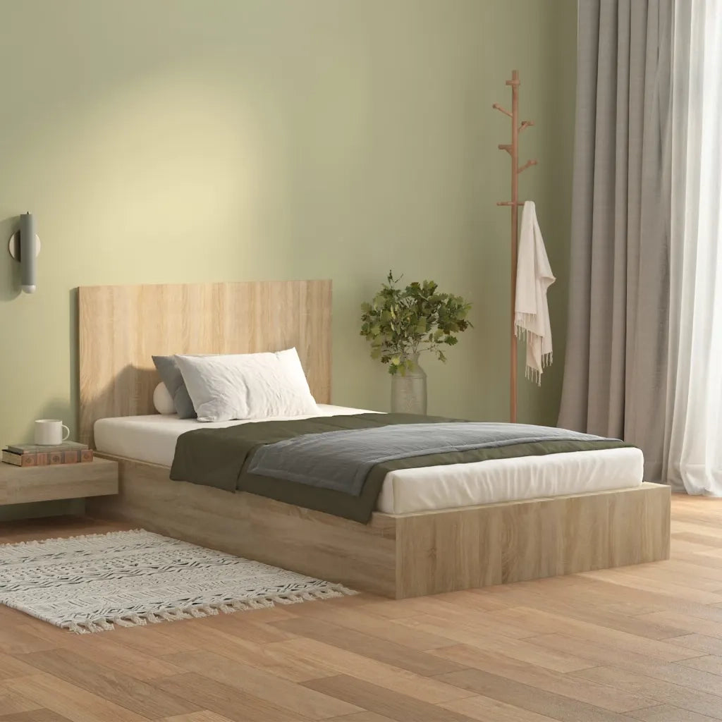 Testiera Letto-Testata del letto Rovere Sonoma 120x1,5x80 cm in Legno Multistrato