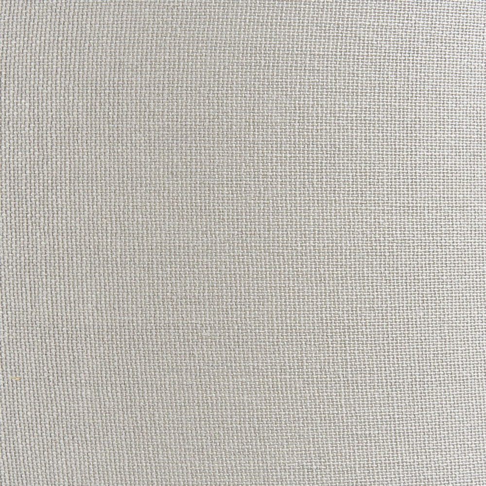 Lampada da tavolo Base in vetro fumé trasparente e grigio Paralume a tamburo in tessuto Design moderno