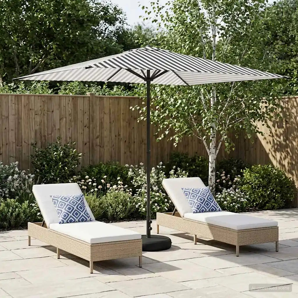 Ombrello da giardino 200 x 300 cm Poliestere Rettangolare 42036211