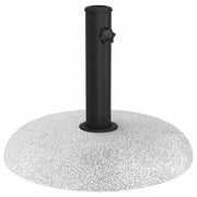 Base rotonda e arrotolabile per ombrellone da esterno 45 x 45 x 33 cm design moderno in cemento grigio chiaro 02_0058884