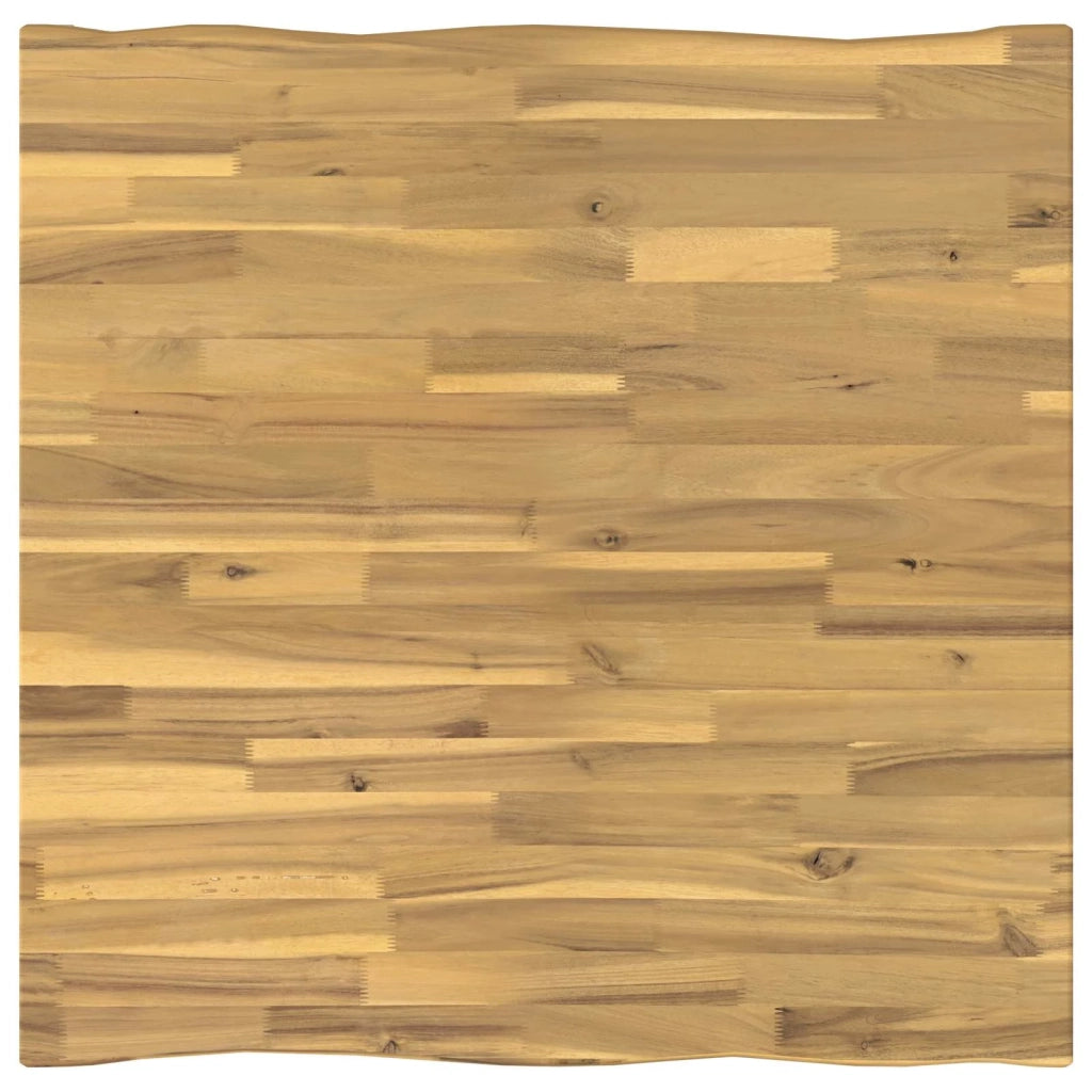 90 x 90 x 75 cm Legno di Acacia Massello Bianco Quadrato 937543