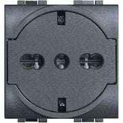 Presa FLAT schuko Bticino Livinglight con protezione 10/16A L4140/16F