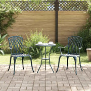 Sedia da Giardino 2 pcs Verde 53 x 51 x 88,5cm Alluminio 42002401