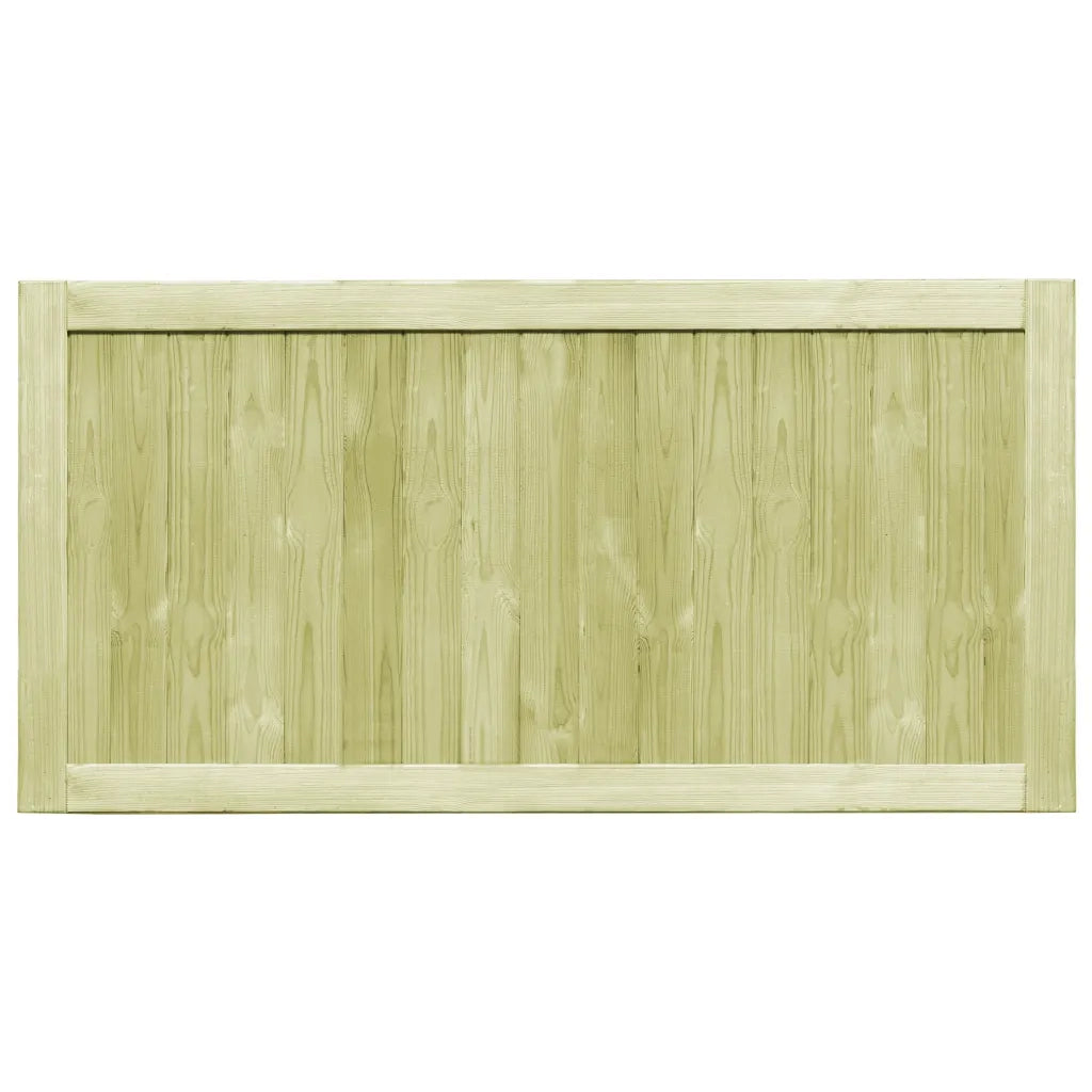 Cancelli da Giardino 2 pz in Legno di Pino Impregnato 300x75 cm 45338