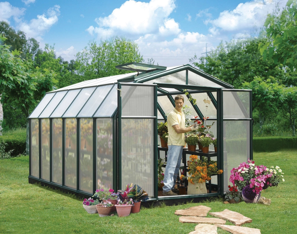 Canopia Hobby Gardener Doppio Strato Serra Da Giardino in Policarbonato 391X266X208 cm Verde