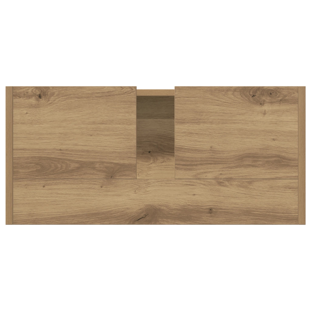 Mobile lavabo Rovere artigianale 63x29x55 cm Legno ingegnerizzato