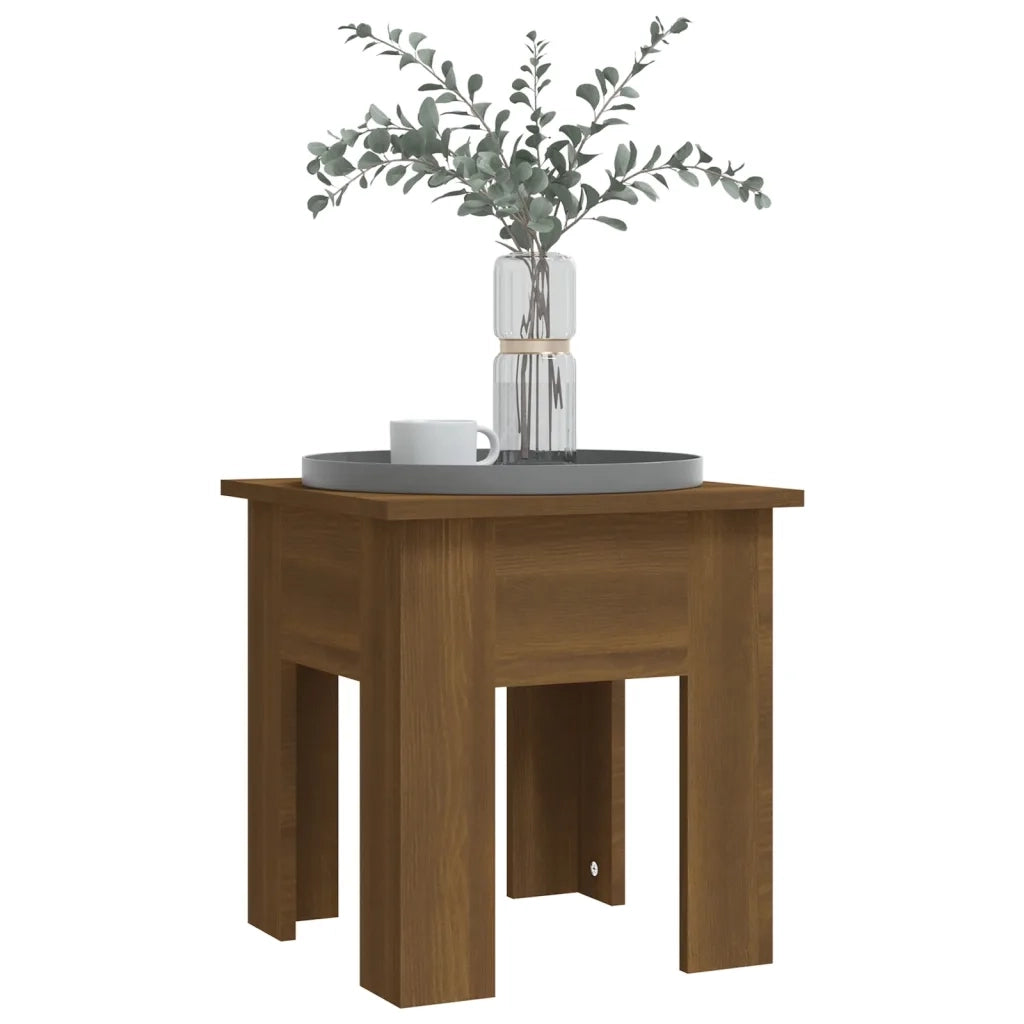 Tavolino da Salotto Rovere Marrone 40x40x42 cm in Truciolato cod mxl 23790
