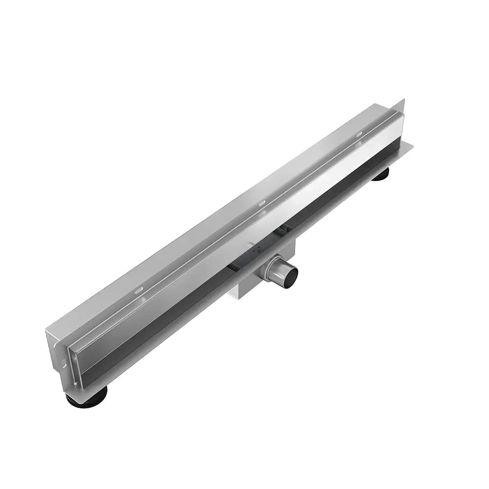 Canalina doccia con scarico a muro 30 cm con cover cromata