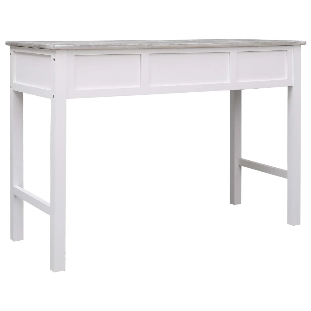 Scrivania tavolo postazione di lavoro mobile per computer studio 110 x 45 x 76 cm legno grigio 02_0023821