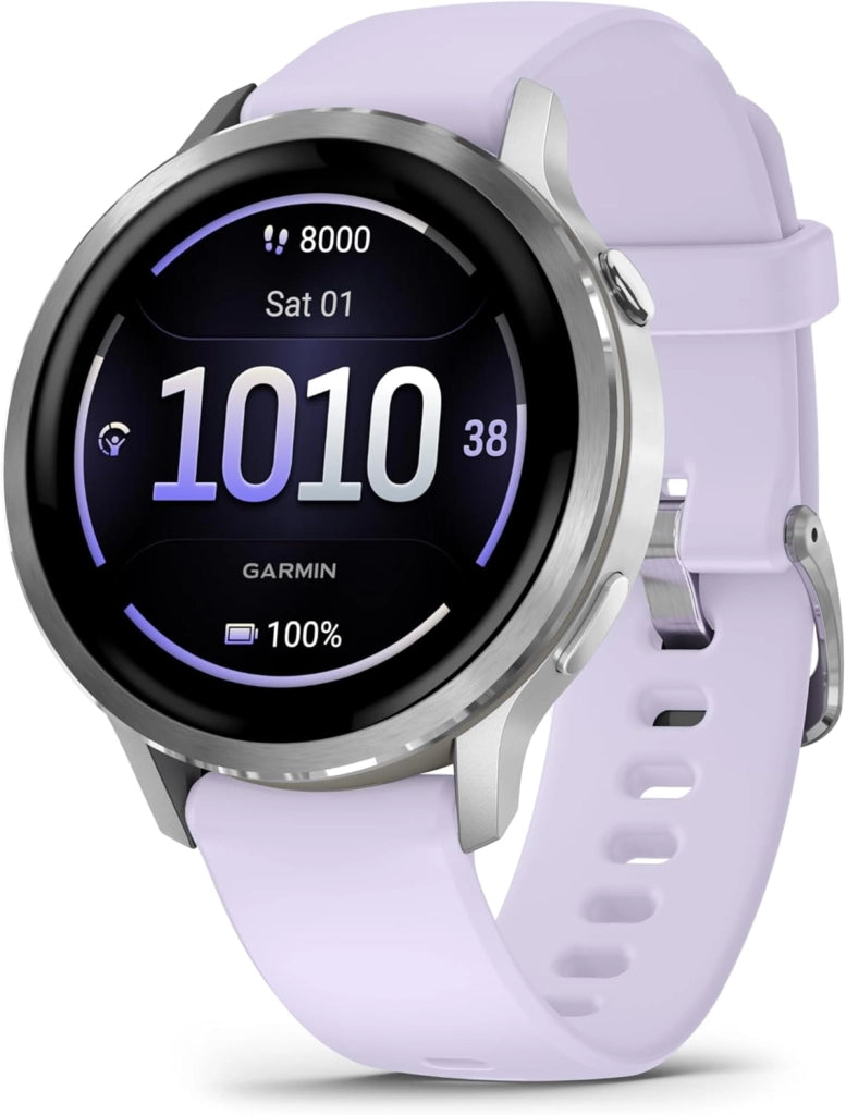 Garmin Venu 4, 41mm, Smartwatch per il fitness, Display AMOLED 1,2", Speaker e Microfono, Comandi Vocali, GPS Multi-band, Torcia, 80+ App per lo Sport, Autonomia 10 giorni, Beige & Lunar Gold