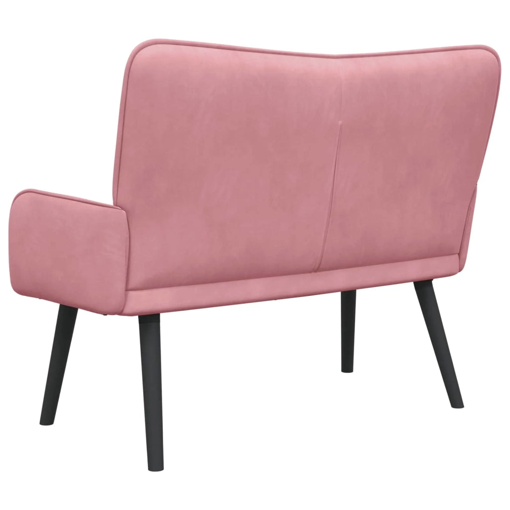 Sofa a Due Posti Rosa 115 x 61 x 87 cm Velluto 42028953