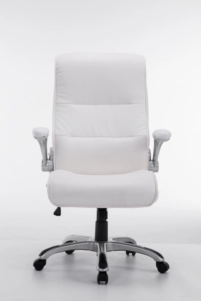 Sedia da ufficio BIG Villach in similpelle bianco
