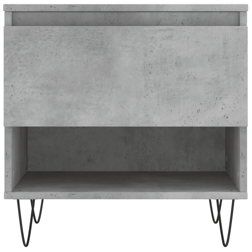2 pz Tavolini salotto | Tavolino da caff¨¨ | Tavolino da Soggiorno Grigio Cemento 50x46x50 Legno Multistrato