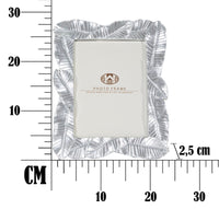 Cornice Lefy Silver 23x2,5x27,5 cm in Poliresina e Vetro