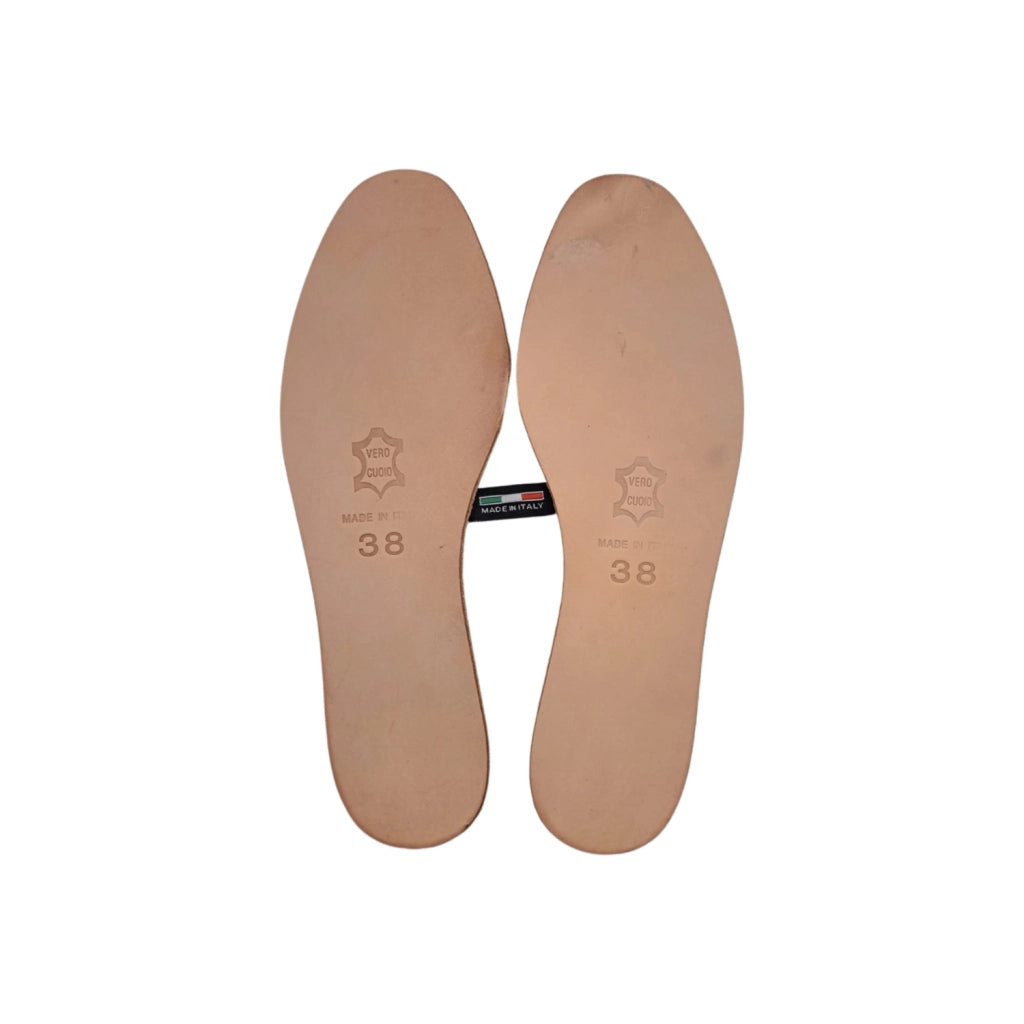 Soletta In Cuoio Naturale Ecologica - Misure da 36 a 47 EcoPrice® Numero Scarpa: 38