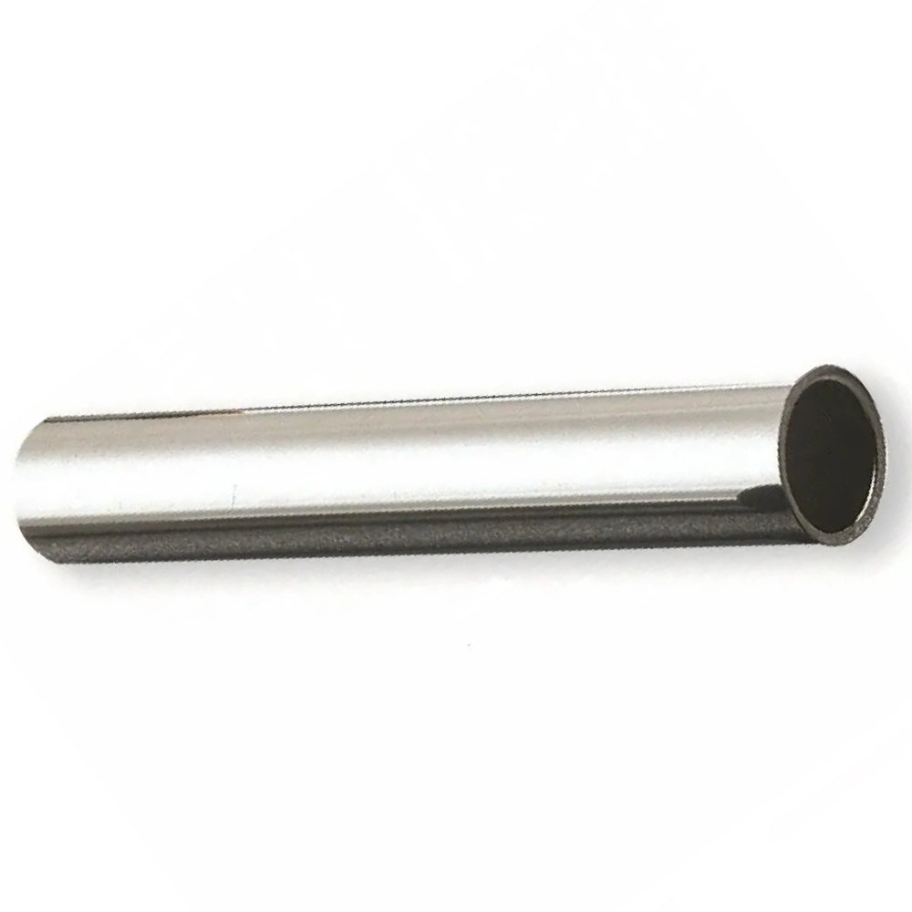 Kit tubo cromato liscio con flangia 250 mm rosone 32 diametro 75 mm
