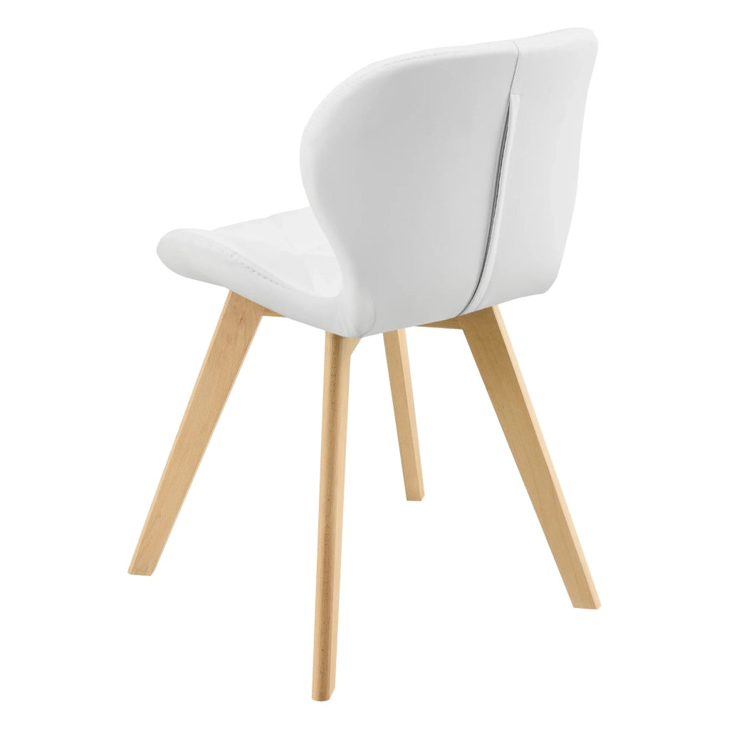 Set di 6 sedie da pranzo in similpelle 81 x 57 x 49 cm bianco 03_0006790