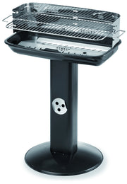 Ompagrill BARBECUE C/PARAVENTO 60-40 VENUS INOX griglia acciaio cromato cm. 60x36 - H cm. 86