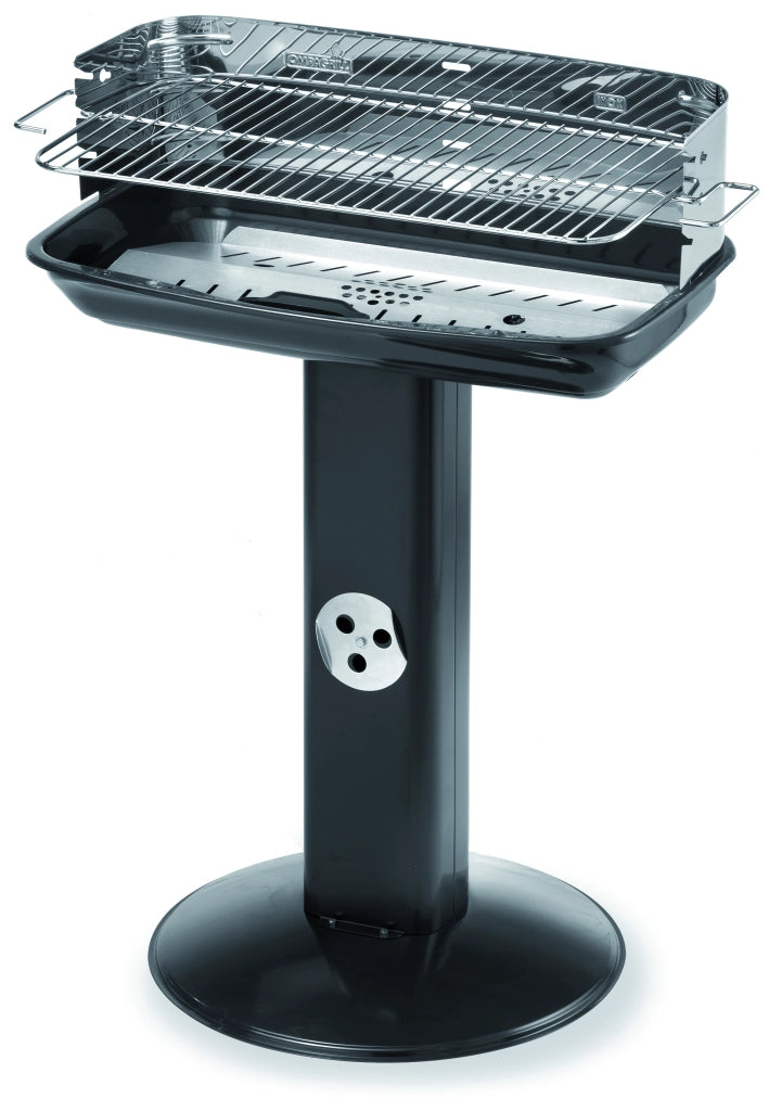 Ompagrill BARBECUE C/PARAVENTO 60-40 VENUS INOX griglia acciaio cromato cm. 60x36 - H cm. 86