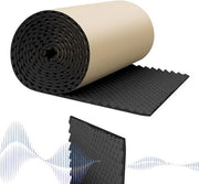 Pannelli di assorbimento acustico - Isolamento acustico pannelli per mura - Miglioramento dell'acustica - Velo di alta densità - 100 x 50 cm - Nero