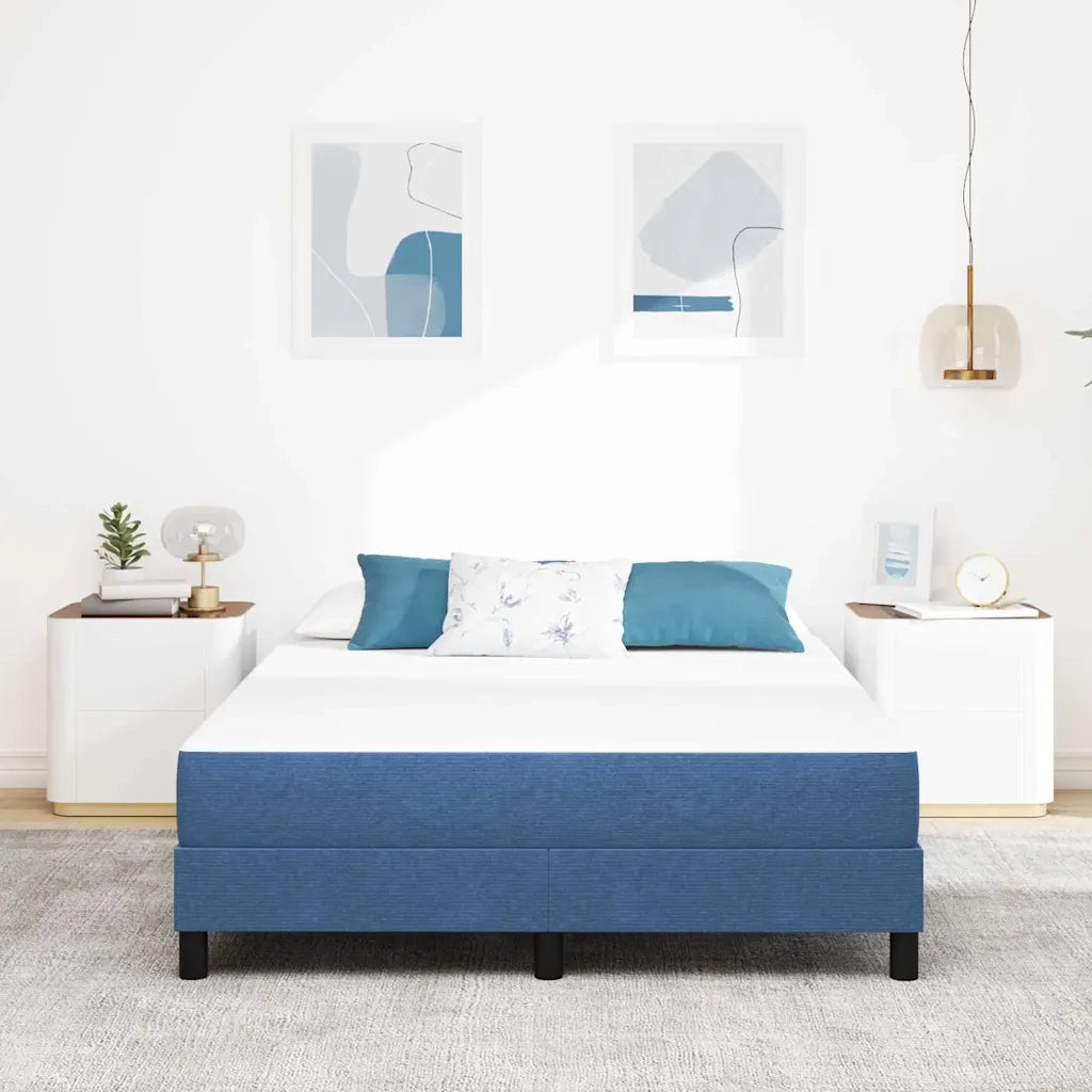 Materasso-Materasso per letto Blu 160 x 200 cm Tessuto