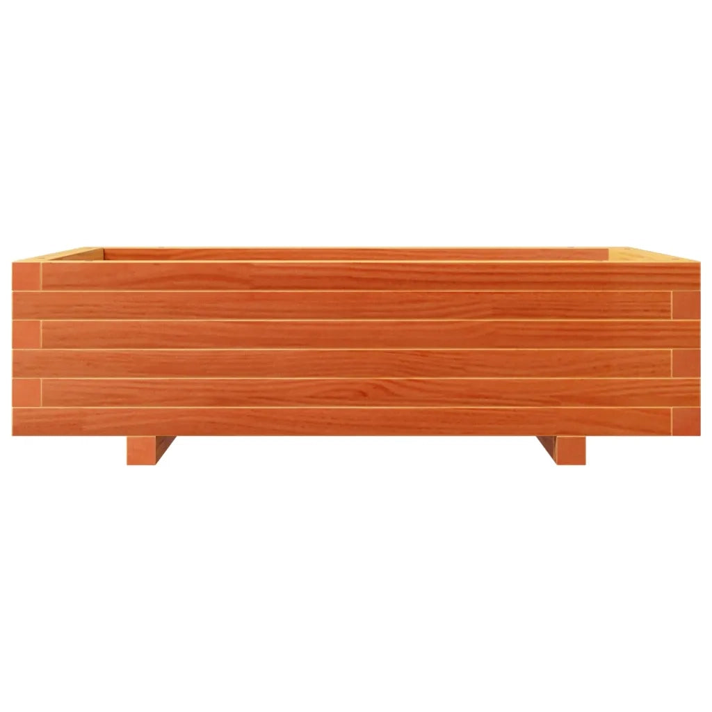 Fioriera Giardino Marrone Cera 90x60x26,5cm Legno Massello Pino
