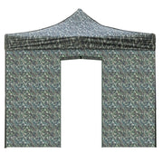Telo laterale 3x2m militare impermeabile con porta avvolgibile per gazebo richiudibile 3x3mt