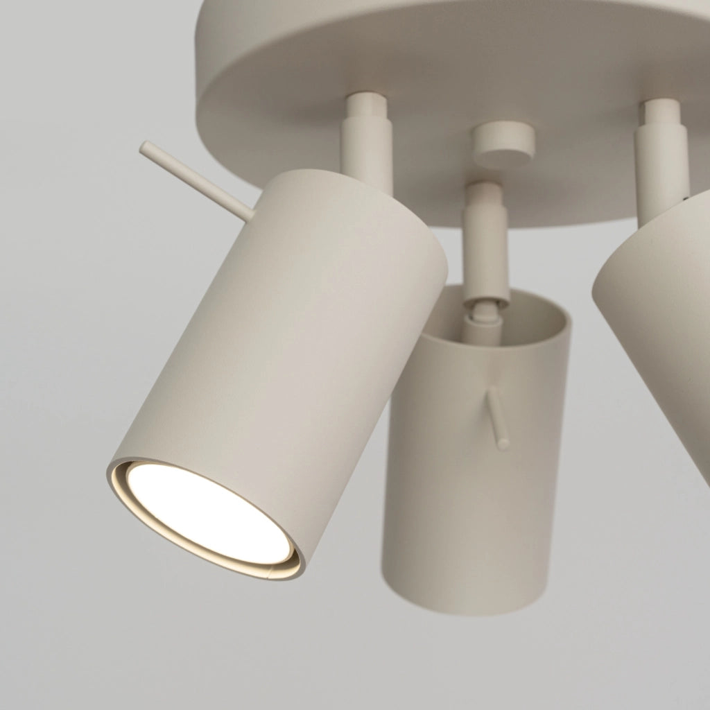Plafoniera beige rotonda Ø20 TORQUE 3xGU10 Pure Lume