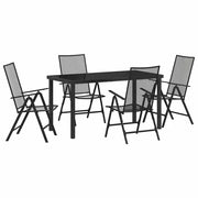 Set da Pranzo per Giardino 5 pz | Set Salotto da Giardino Antracite
