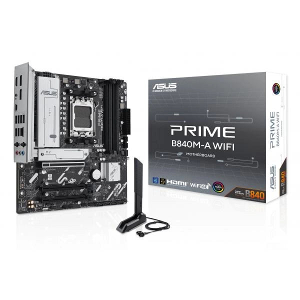ASUS MB AMD B840, PRIME B840M-A WIFI, AM5, DDR5, USB, WIFI, MB, M2/SATA , 90MB1J20-M0EAY0