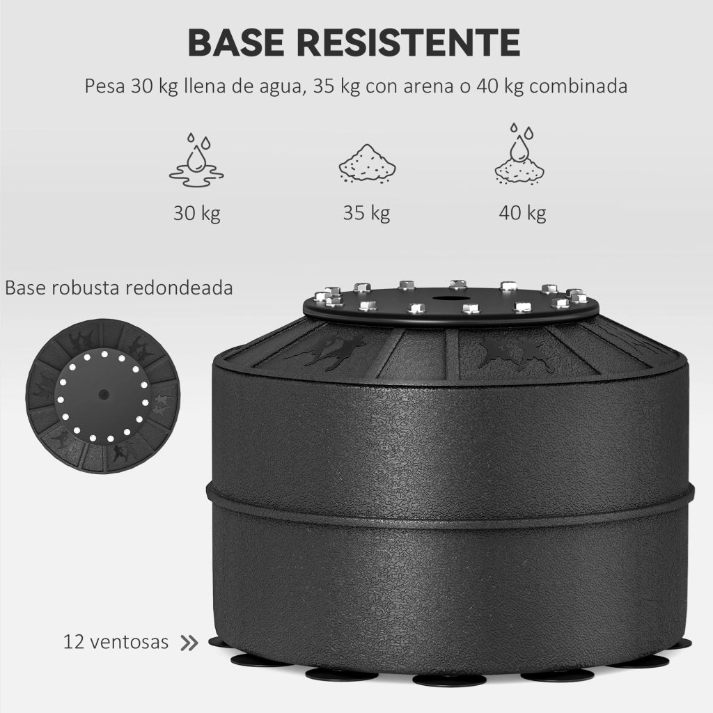 Sacco da Boxe con Palla Velocit¨¤ e Barra Girevole 360¡ã ¨C Xylo ¨C 88x48x155-205 cm Nero