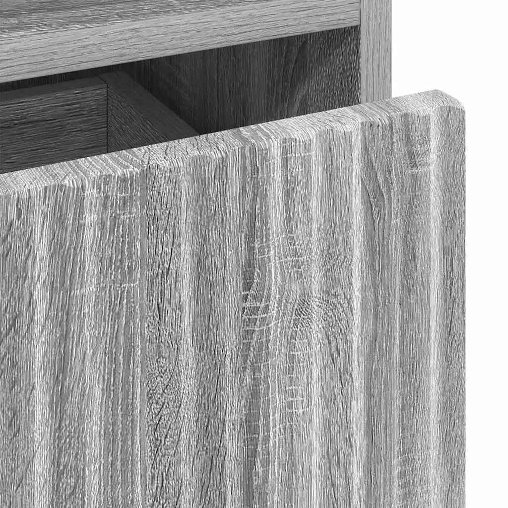 Mobile da Bagno | Armadio da bagno con cassetto Grigio Sonoma 31,5 x 33 x 190 cm