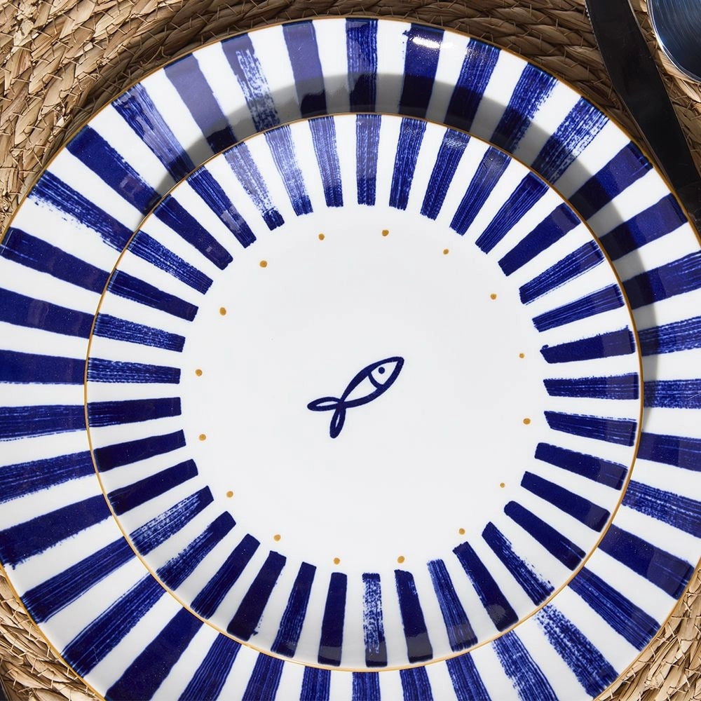 Servizio di Piatti da Tavola in Porcellana Sardinia 18 Pezzi