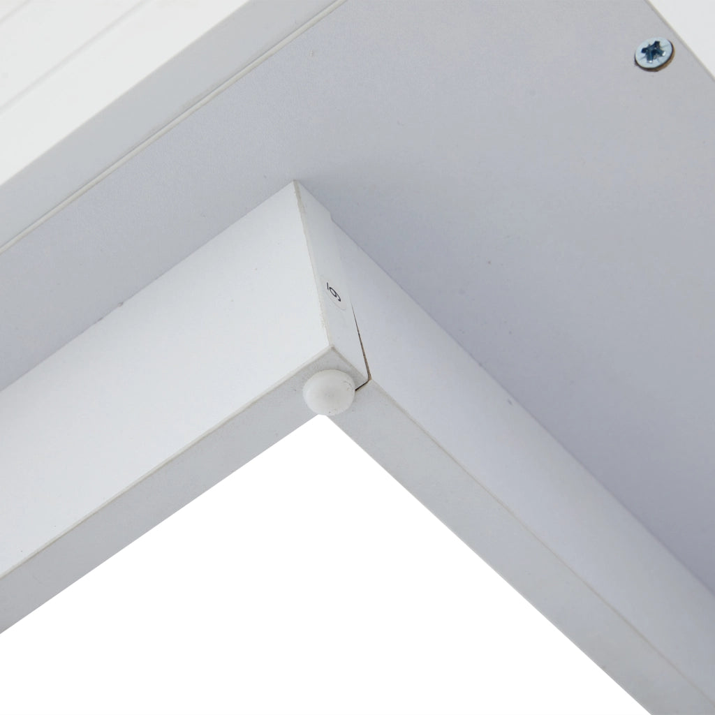 TAVOLO da caffè LED 100x50x42 cm Bianco in pannello di legno e acrilico