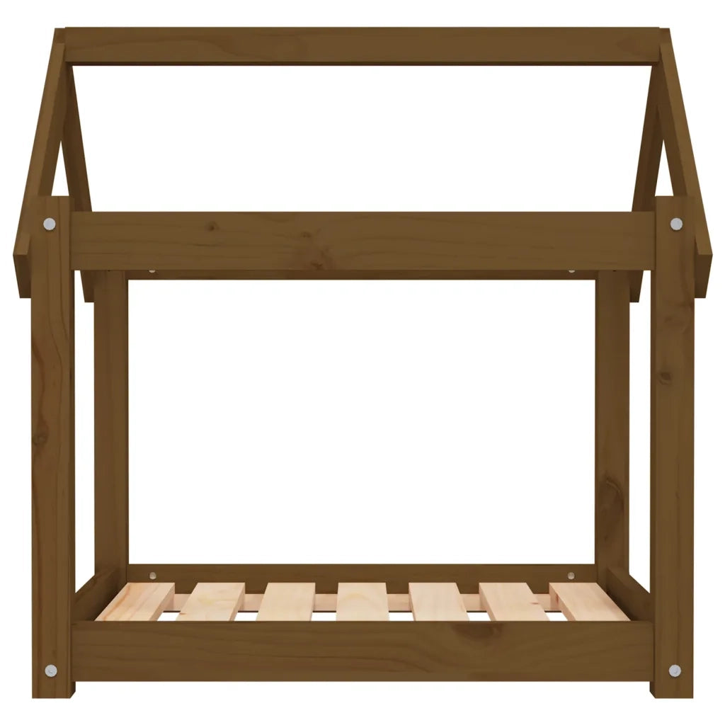 Cuccia per Cani Ambra 71x55x70 cm in Legno Massello di Pino 822205