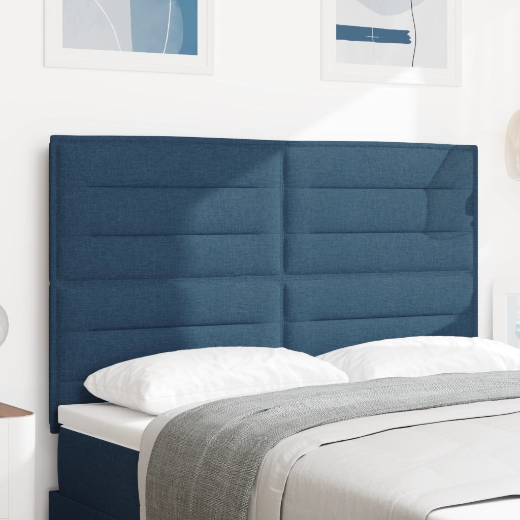 Testata LED Design Linee Blu 80 cm Tessuto