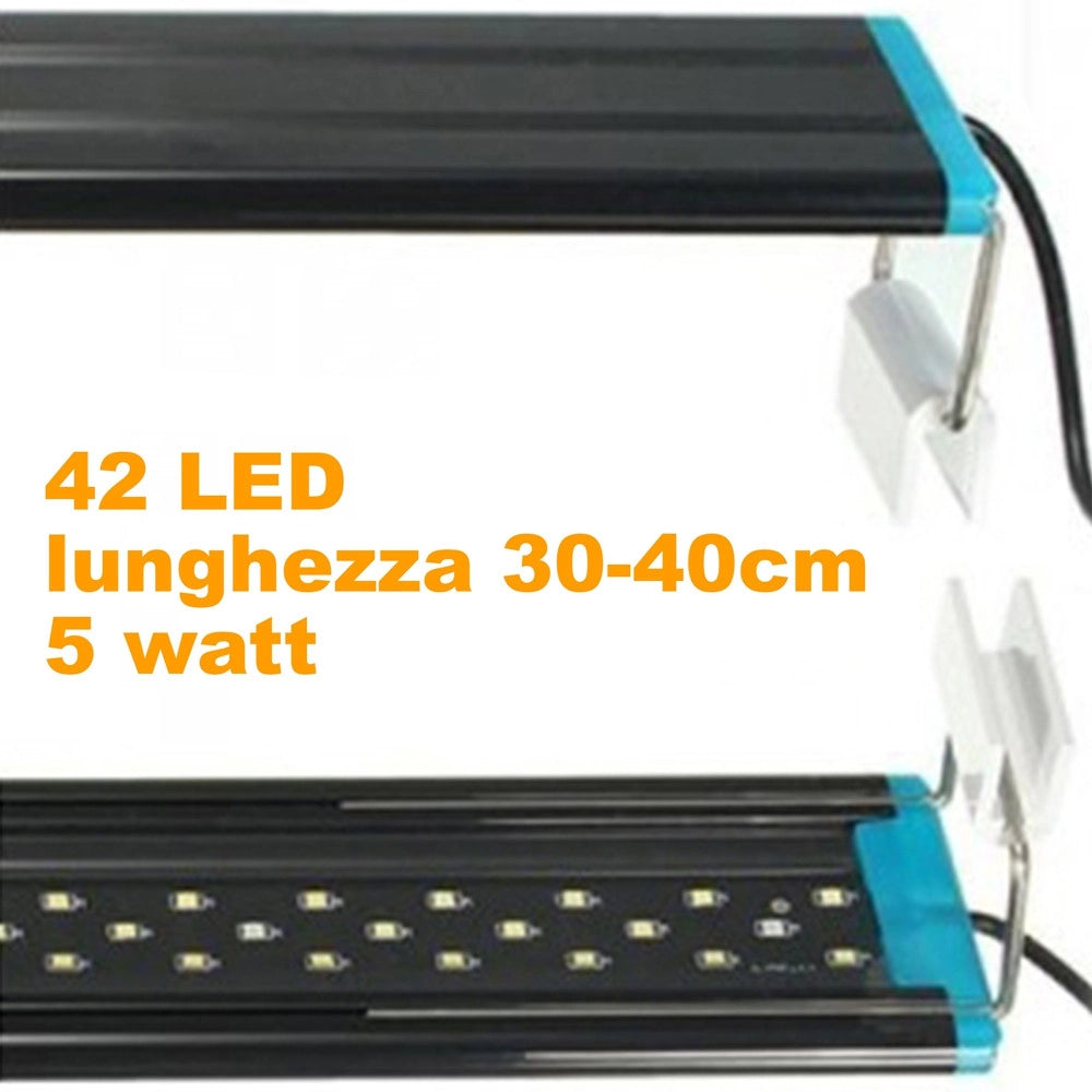 Trade Shop - Lampada D73 Luce Plafoniera Allungabile Estendibile Led Per Acquari Bordo Vasca -