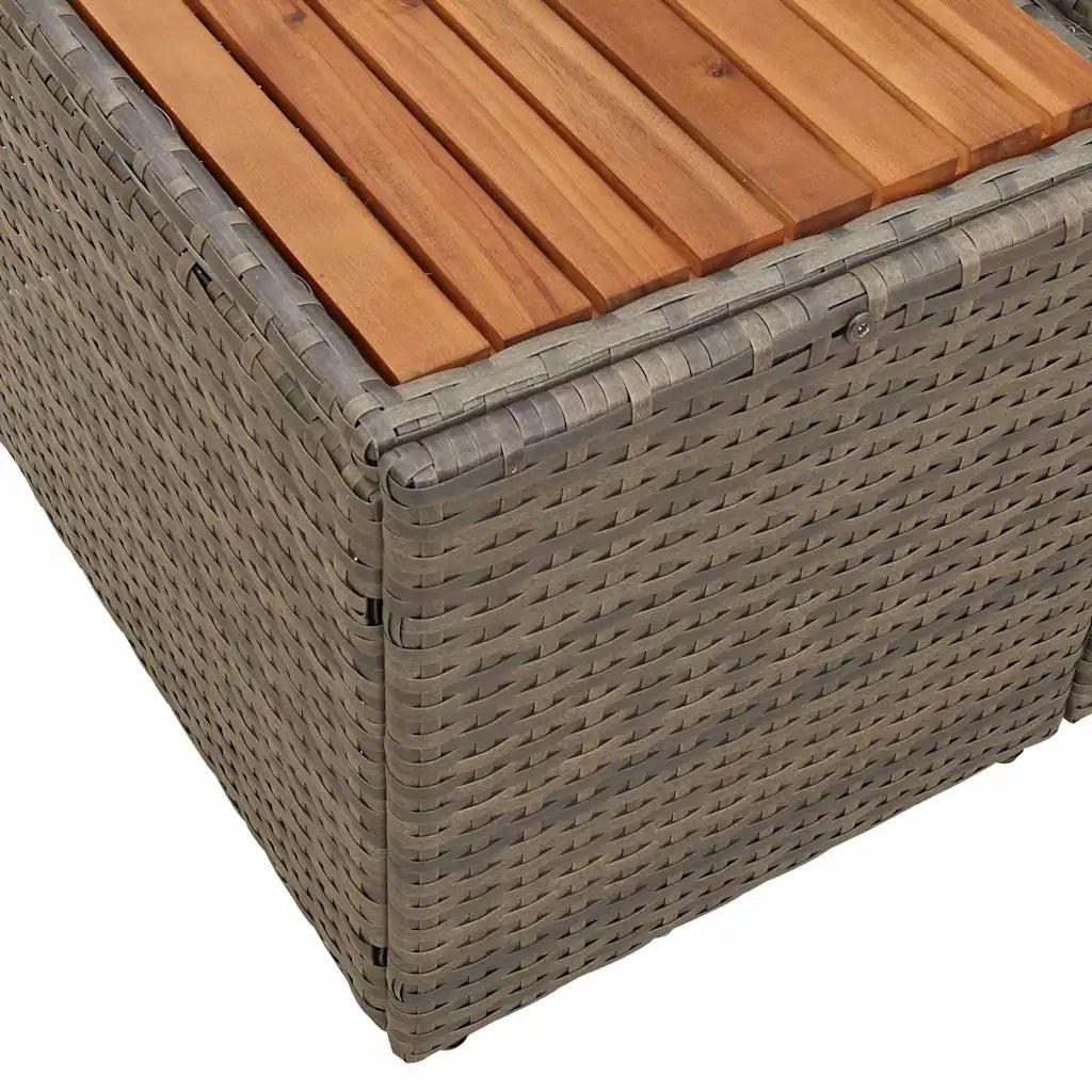 Divano da giardino-Sofa da Giardino-Divano da esterno Grigio 184 x 62 x 85cm polyrattan 141744