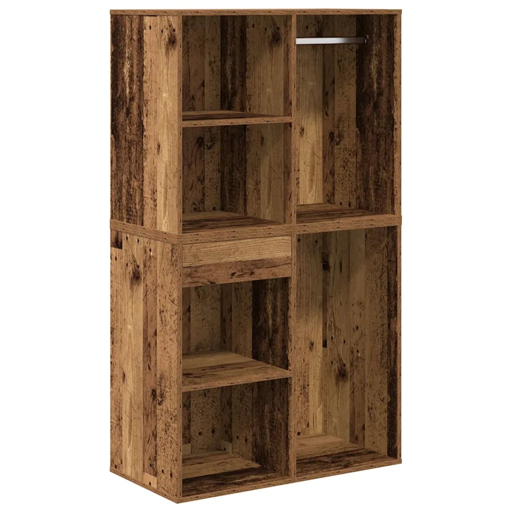 Set Tavolo da Toeletta con LED Legno Antico Legno Multistrato 3329181