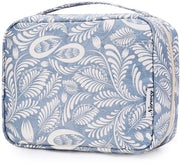 Toilette per donne - Toilette appese, toilette per donne e uomini, borsa cosmetica - sacchetto da lavaggio (foglio blu)