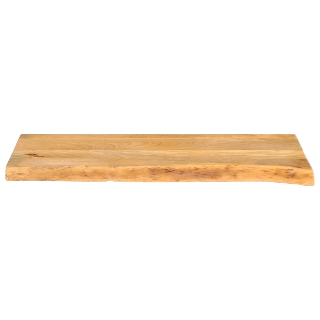 vidaXL Piano Tavolo Bordi Vivi 90x30x2,5 cm in Legno Massello di Mango