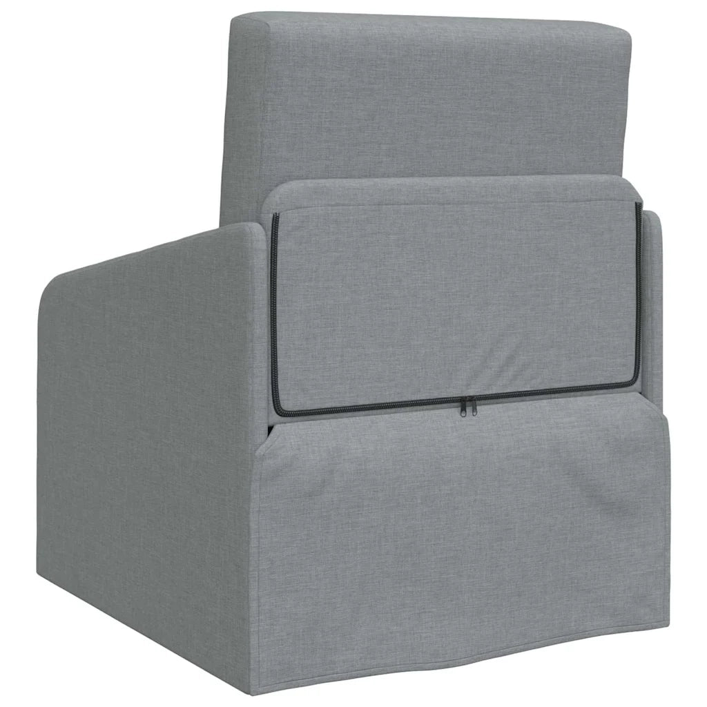 Divano letto-Sofa Letto-Daybed Grigio chiaro 65 x 80 x 83 cm Tessuto