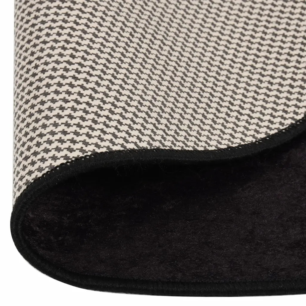 Tappeto Lavabile Antracite Ø 200 cm 136632
