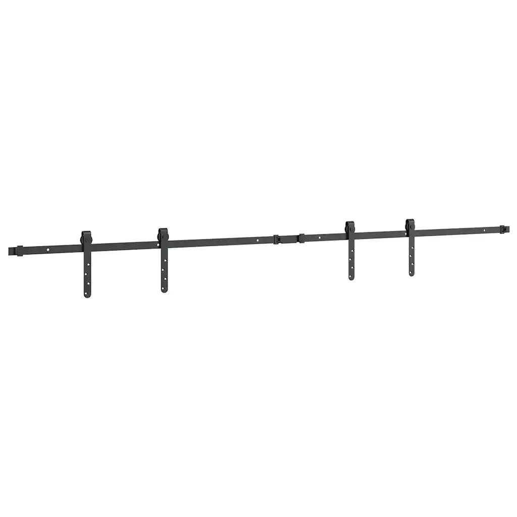 vidaXL Kit Anta Scorrevole per Armadio 200 cm in Acciaio al Carbonio