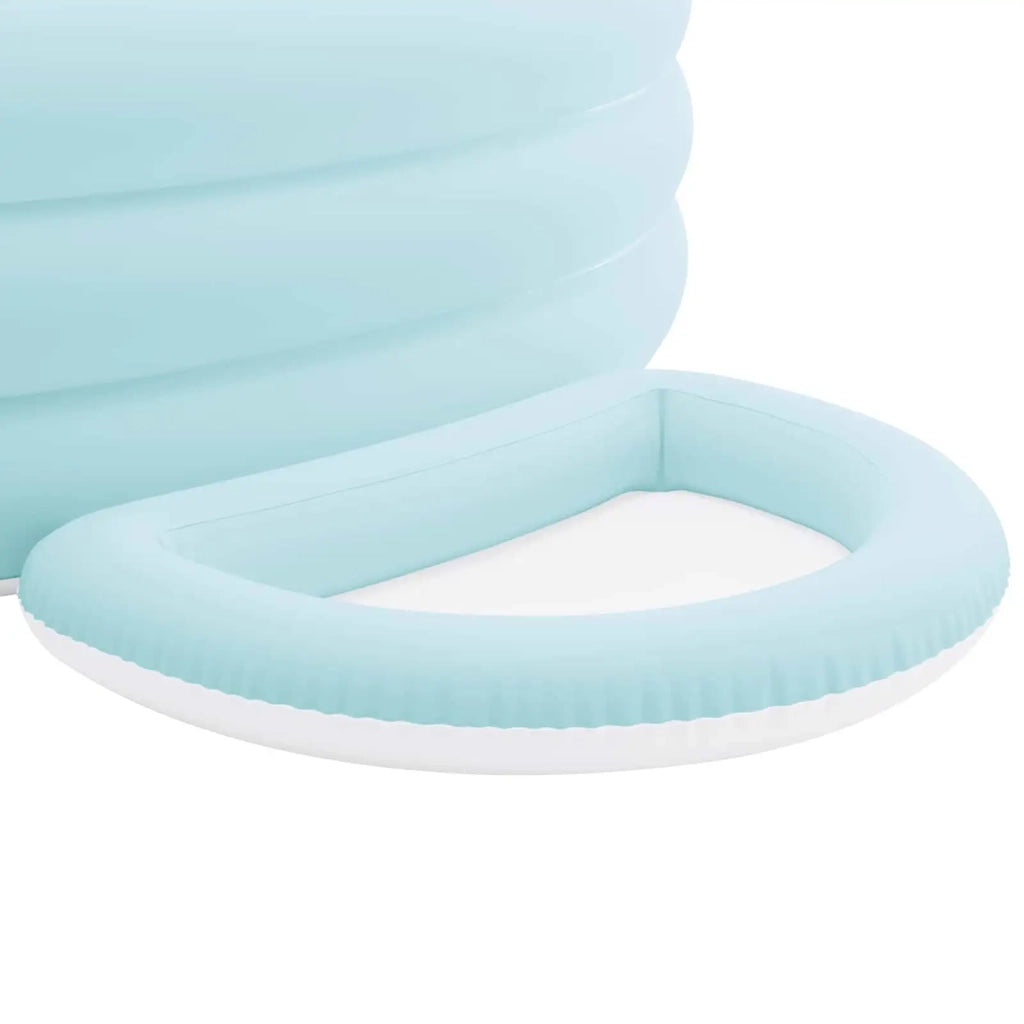 INTEX Float Lounge da Piscina con Tenda Azzurro Chiaro e Bianco PVC 42035613