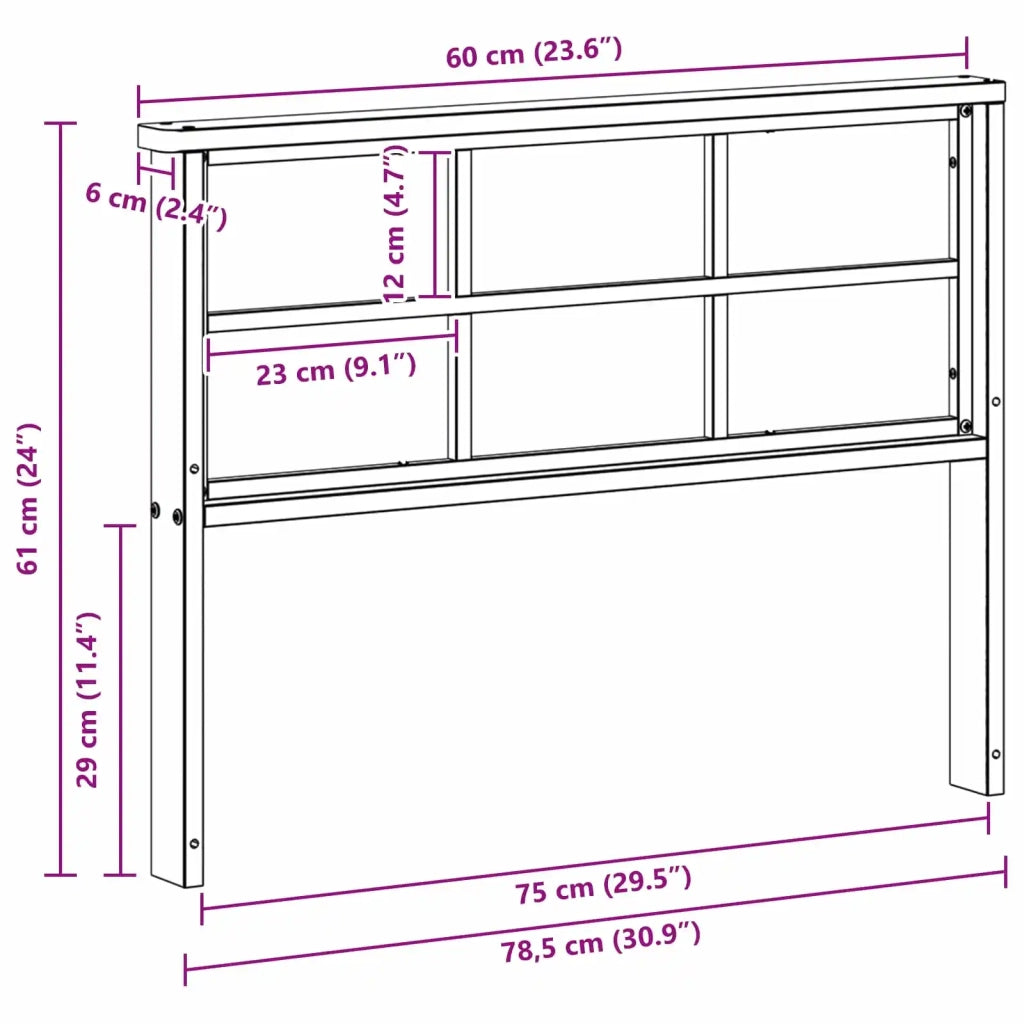 Modulo Braccioli 2 pz Bianco 80 x 6 x 61 cm 901587