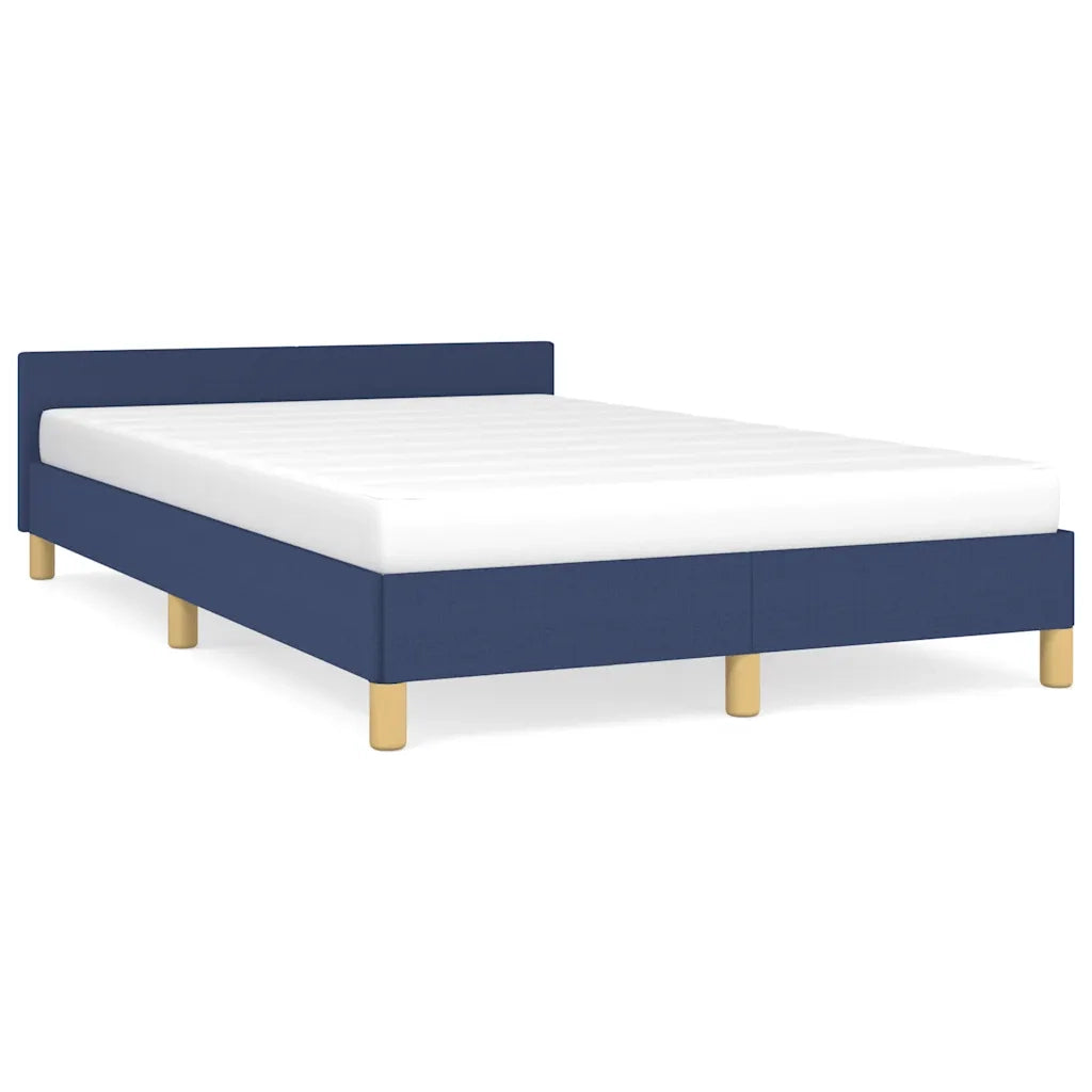 Giroletto con Testiera senza Materasso Blu 120x200 cm Tessuto 347405