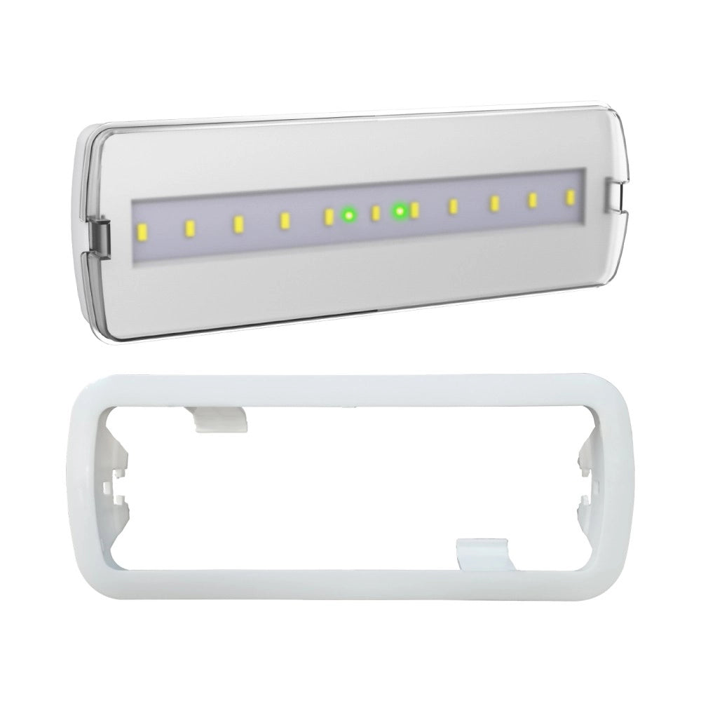 Alca power lampada d' emergenza da incasso/superficie 6500k 400lm se+sa ap49116