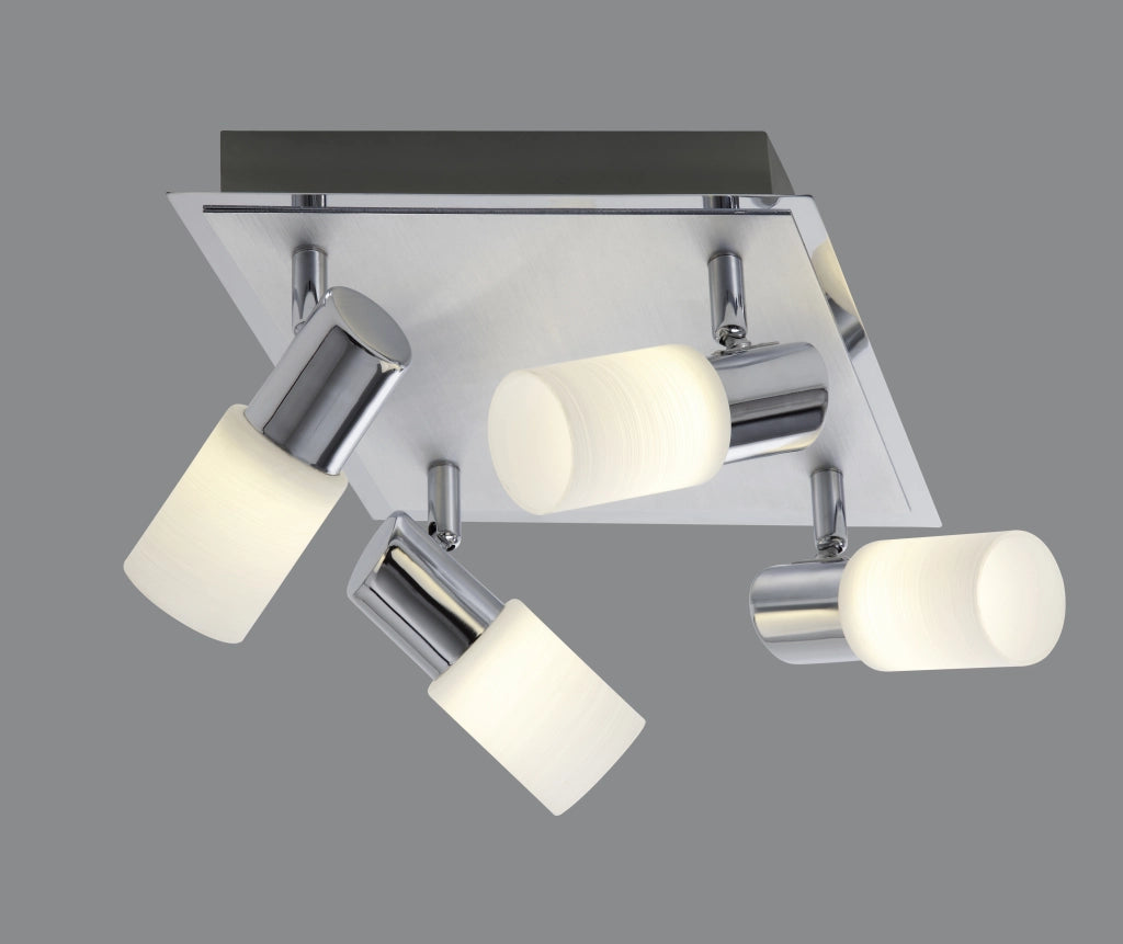 Plafoniera 4 Luci Spots Led Interno 4 W Interno Clapton GD Trio