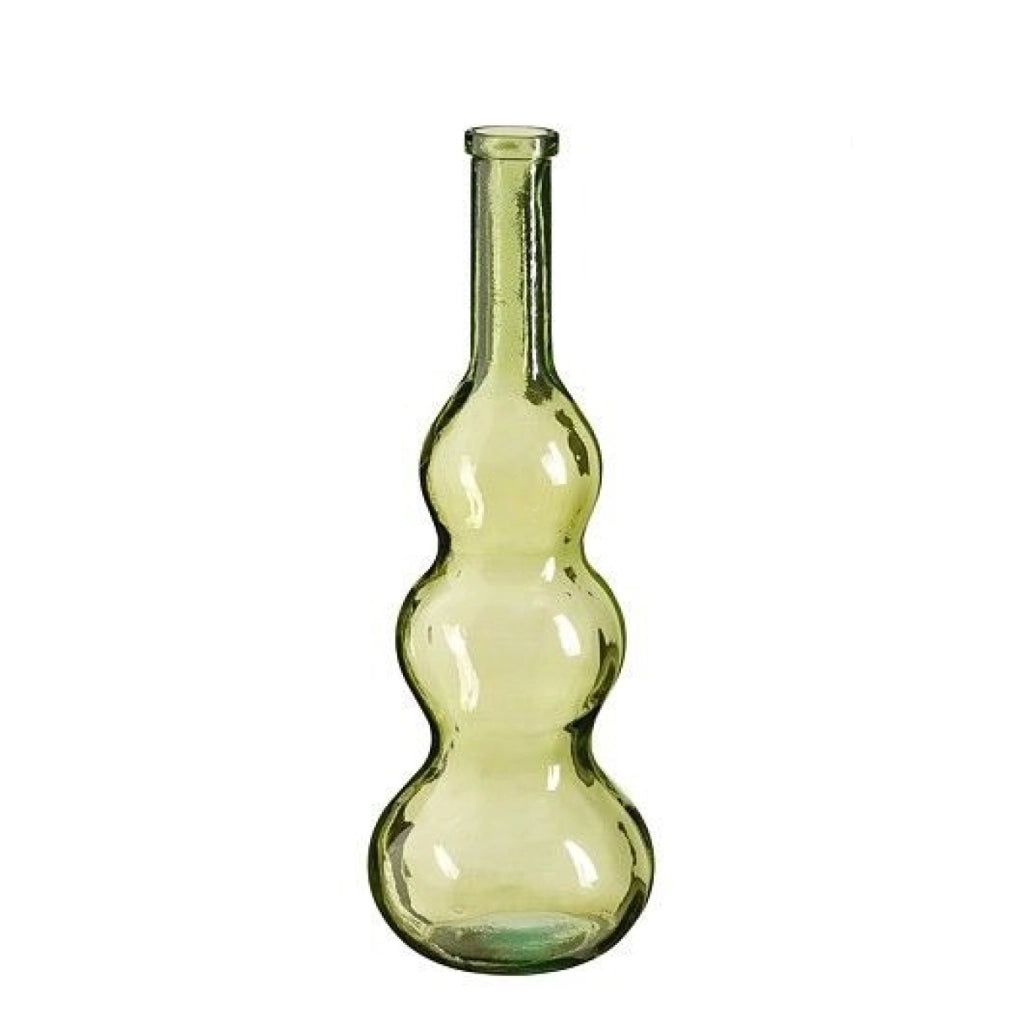 Vaso Benito in vetro riciclato verde chiaro  75x26.5 cm
